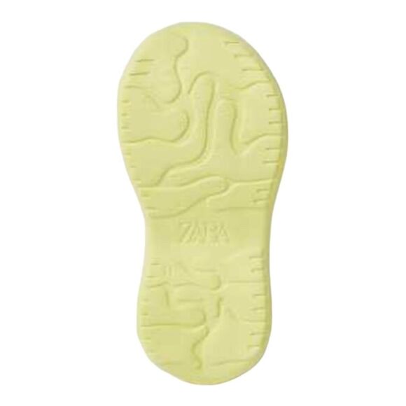 ZARA Kids | Lime Green | PLATFORM POOL SLIDES - Picture 5 of 8